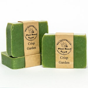 Crisp Garden Scented - All Natural Handmade Soap - 4oz