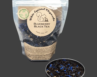 Thé noir aux myrtilles, chaud ou glacé - 57 g - Emballage compostable à domicile