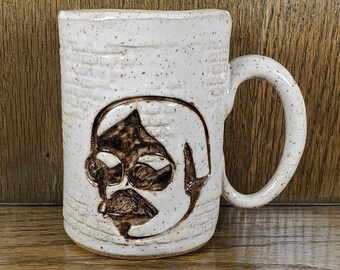 Microface - Handmade Ceramic 16 oz Mug as heard on MPR Planet Money