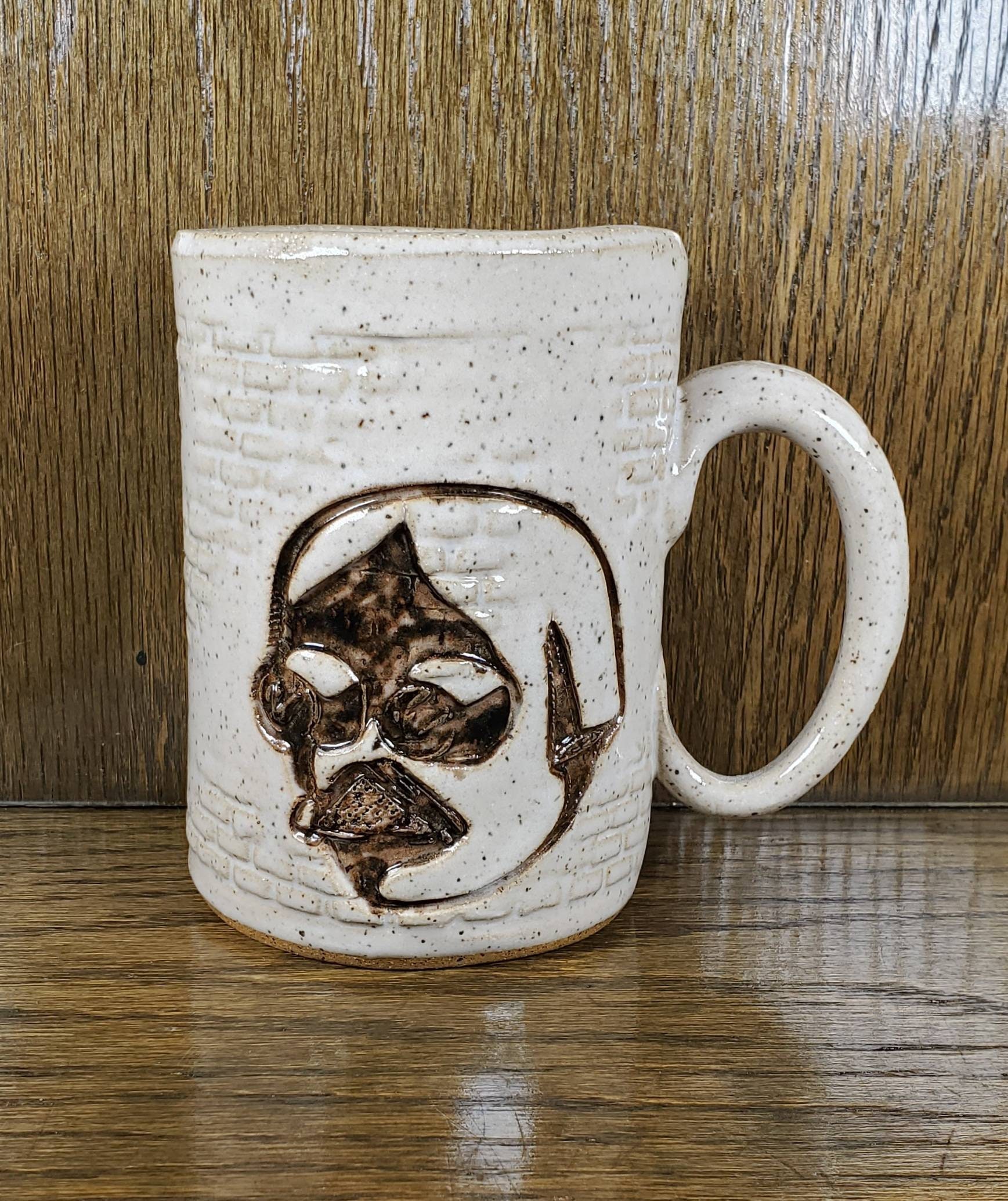 Microface - Handmade Ceramic 16 oz Mug as heard on MPR Planet Money