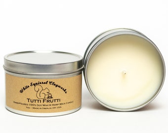 Tutti Fruiti Hand-Poured Soy Candle - 7 oz