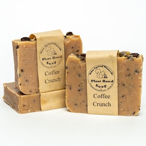 Coffee Crunch Scented - All Natural Handmade Soap - 4oz