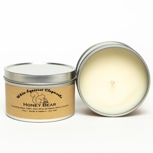 Honey Bear Hand-Poured Soy Candle - 7 oz