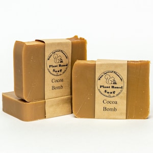 Cocoa Bomb Perfumado - Todo Natural Jabón Hecho a Mano - 4oz