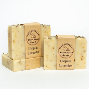 Utopian Lavender Scented - All Natural Handmade Soap - 4oz