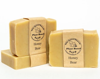 Honey Bear Scented - All Natural Handmade Soap - 4oz