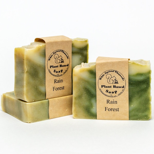 Rain Forest Scented - All Natural Handmade Soap - 4oz