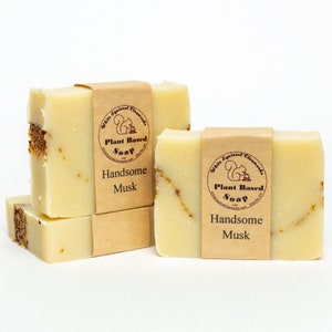 Hermoso almizcle perfumado - Jabón hecho a mano totalmente natural - 4oz