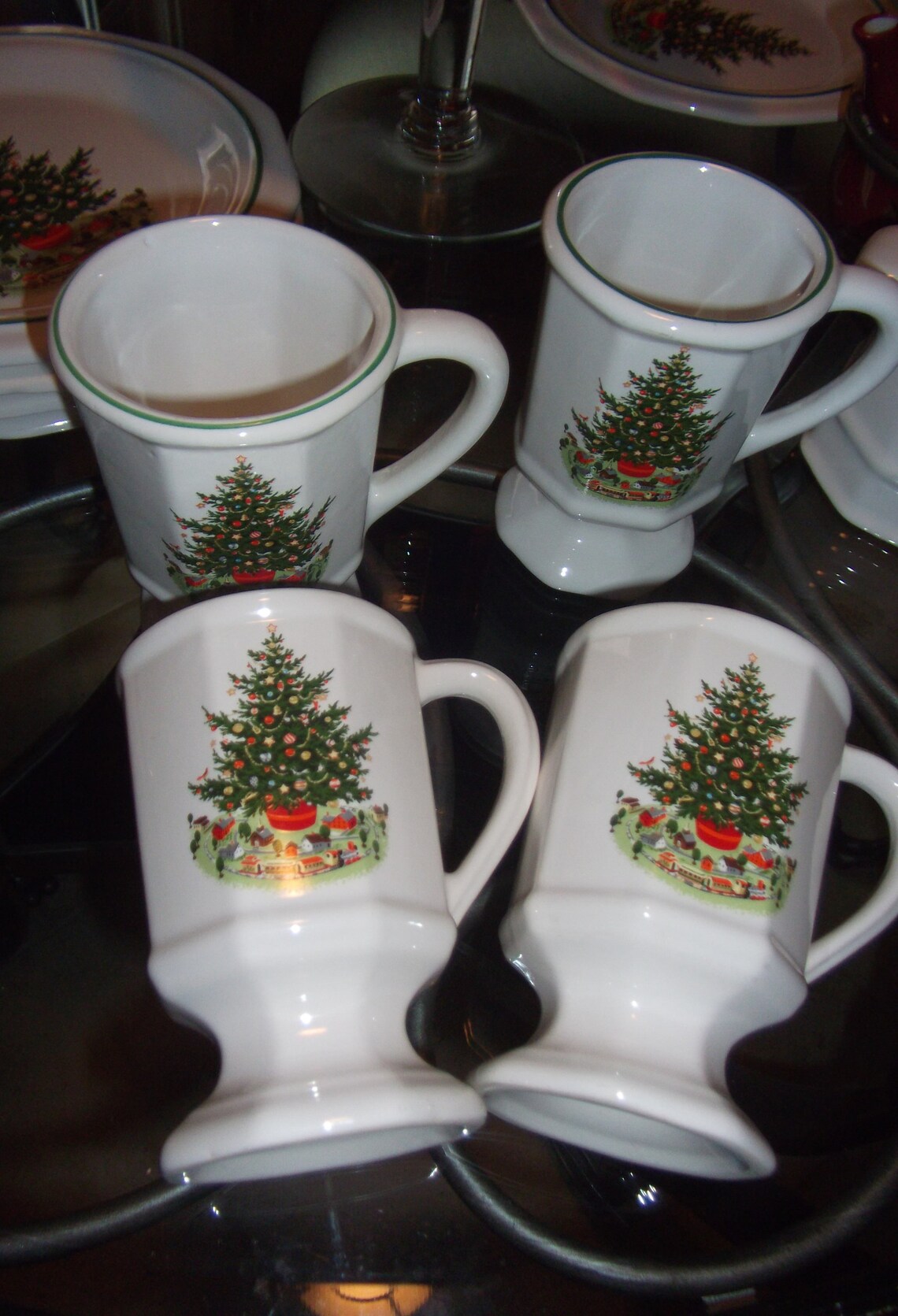 CHRISTMAS HERITAGE 2 Footed Mugs by PFALTZGRAFF  Etsy