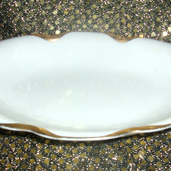 SILVER ANNIVERSARY by HAVILAND  Limoges Olive/ relish tray 8 inch rare find