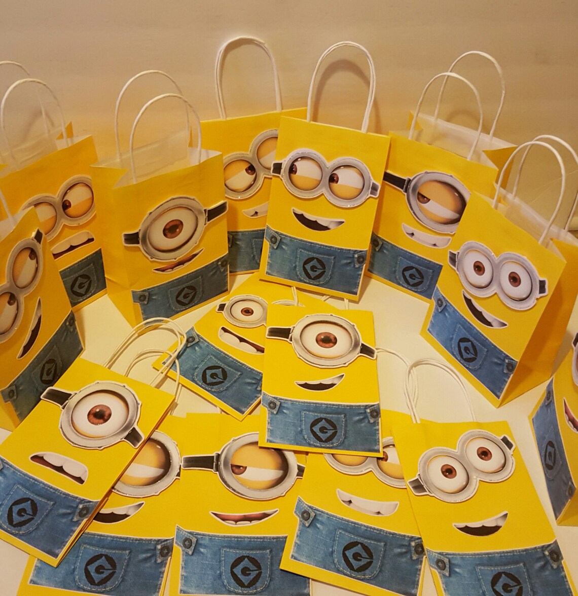 Minion Goody Bags Party FavorsMinion Favor Bags Despicable Etsy