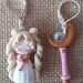 Sailor moon dangle earrings ,fanart, handmade, polymer clay,crafts, chibi
