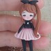 Lisa and Seya necklace, anime fanart, handmade polymer clay