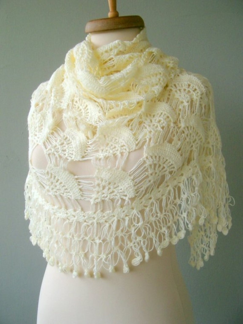 ivory cashmere shawl