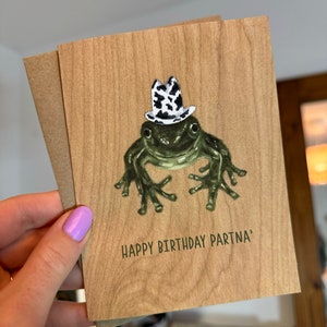 Alles Gute zum Geburtstagskarte, Frosch Cowboy Karte, Frosch Cowboy, Frosch Geburtstagskarte, Geburtstagskarte, alles Gute zum Geburtstag lustige Karte, lustige Karte, süße Karte
