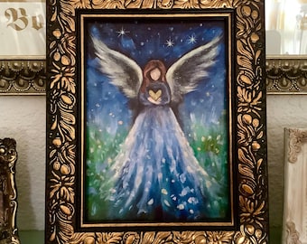 Framed Angel Art Print: