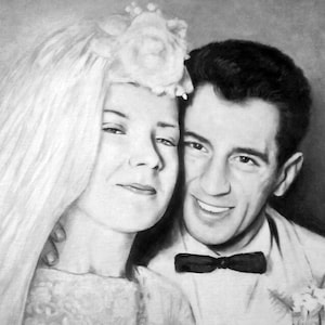 Hand-painted Portraits Wedding Portraits Created From Your Photographs Canvas Portraits Realistic Portraits Classic Style Portrait Painter image 1