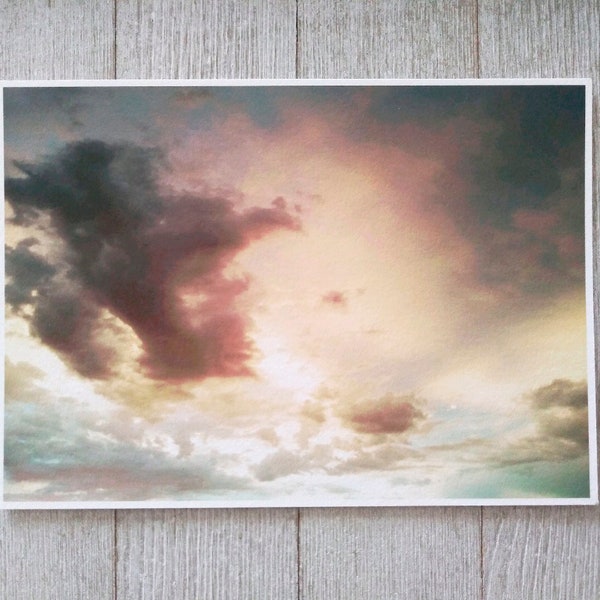 After the Storm Signed Numbered 5x7 inch Fine Art Print For Any Space Gorgeous Sky Clouds Sunset Image Beautiful Sky Images Calming Wall Art