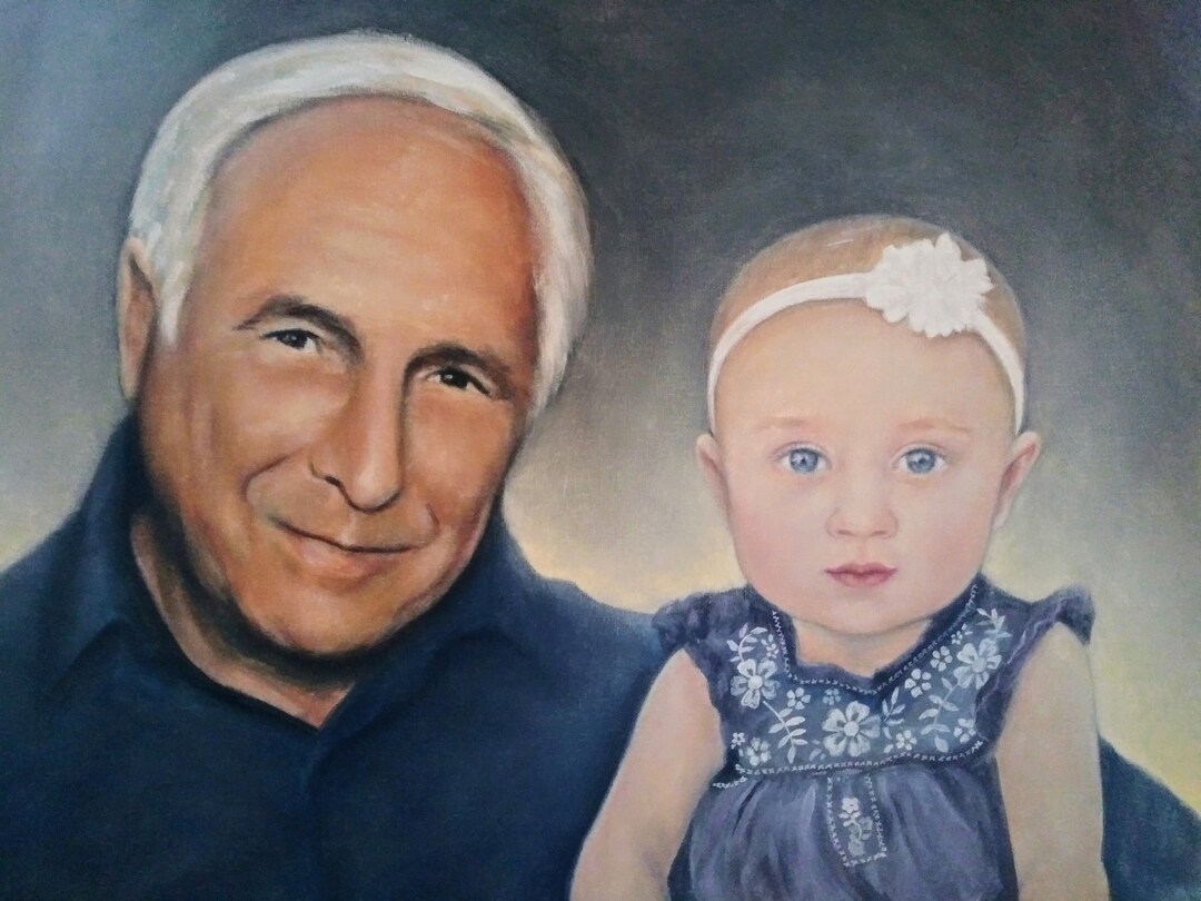 Hand Painted Portraits From Photograph by Theresa Stites, Custom