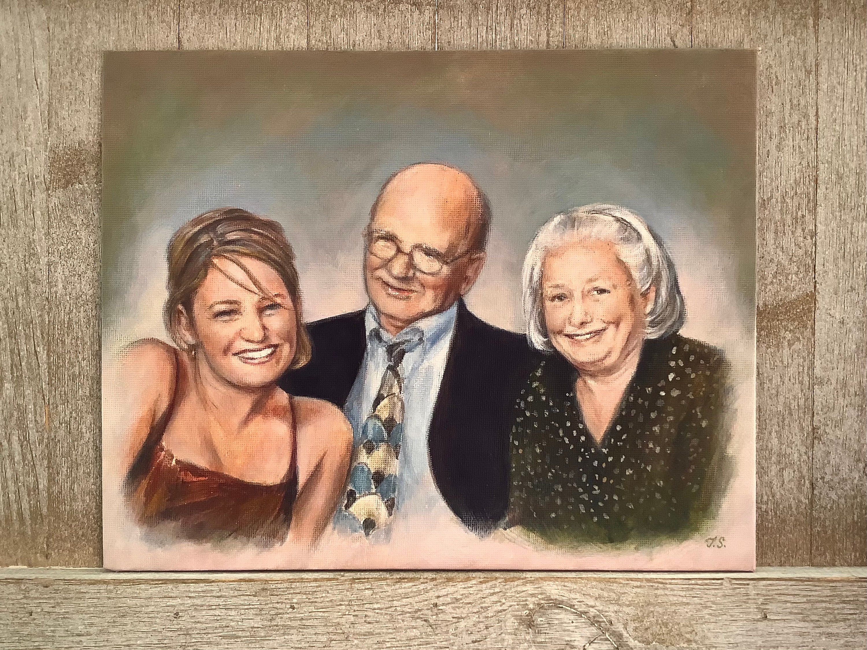 Hand Painted Portraits From Photograph by Theresa Stites Etsy