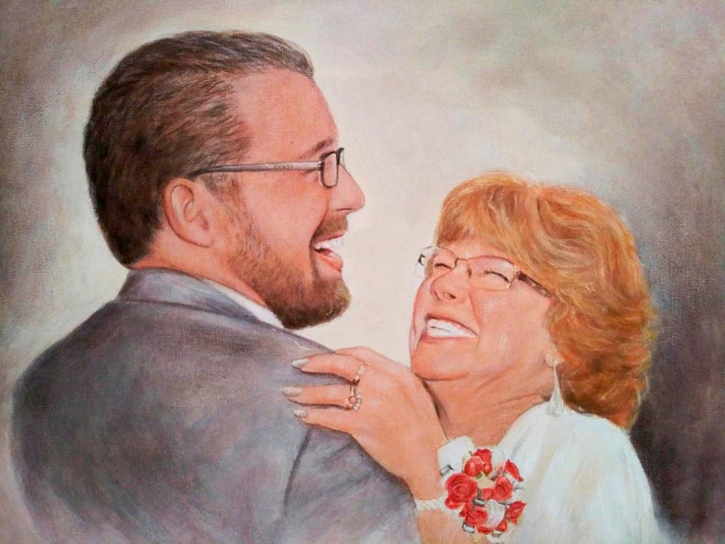 Hand Painted Portraits From Photograph by Theresa Stites Etsy