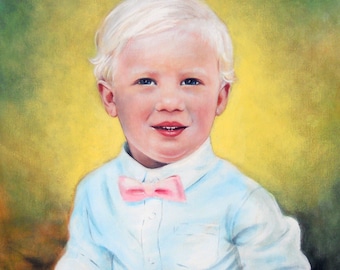 Precious Boy by Theresa Stites original acrylic on canvas board painting