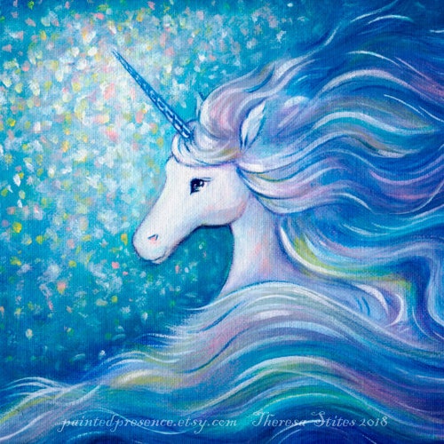 Unicorn Wall Decor Art Print 8x10s Etsy