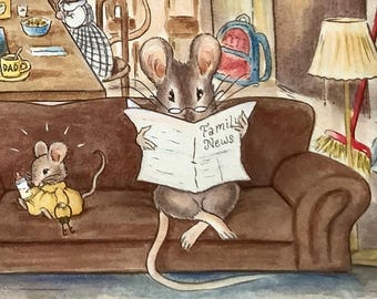 Custom Victorian Watercolor Children’s Book Illustrations