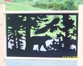 Black Bear and Eagle Scene Original