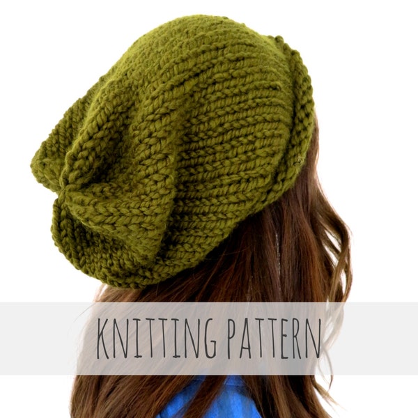 Chunky Beanie Knitting Patterns Etsy