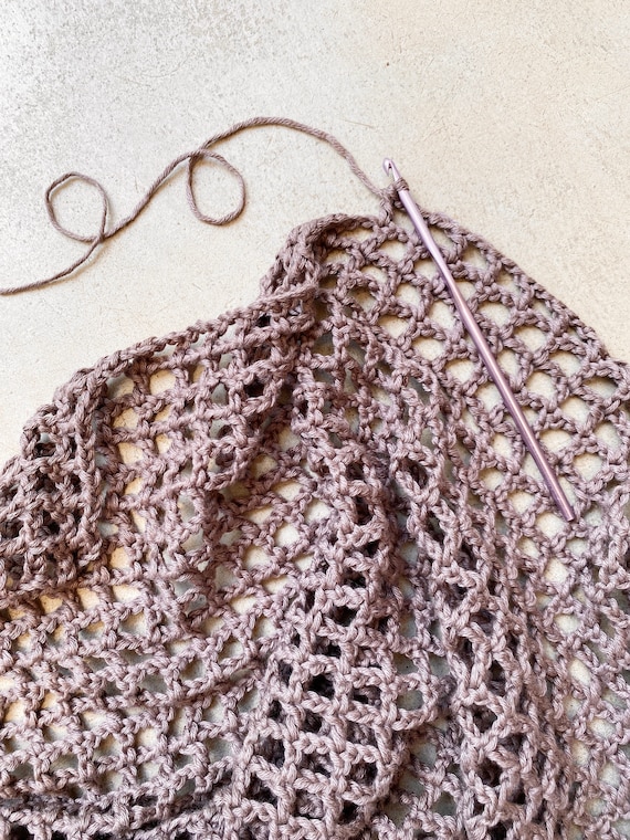 Crochet Pattern // Net Mesh Lace Crochet Tee Open Weave Crochet Pattern // Net Mesh Lace Crochet Tee Open Weave