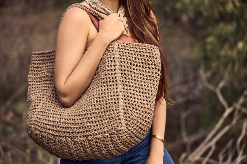 Crochet Pattern // Oversized Tote Shoulder Beach Overnight Etsy España