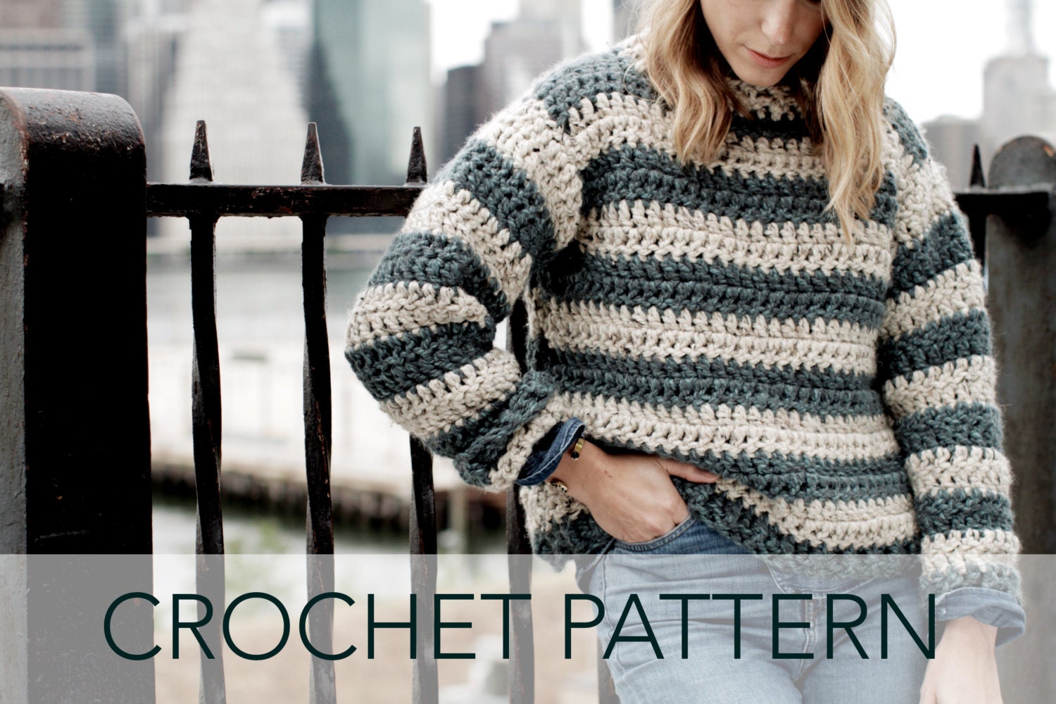 Chunky striped sweater top