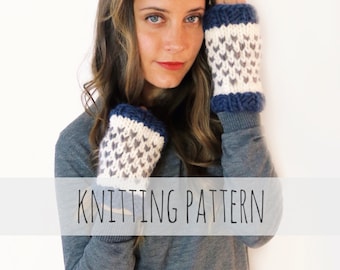 Fair Isle Gloves and Mitts, Digital Knitting Pattern - Etsy
