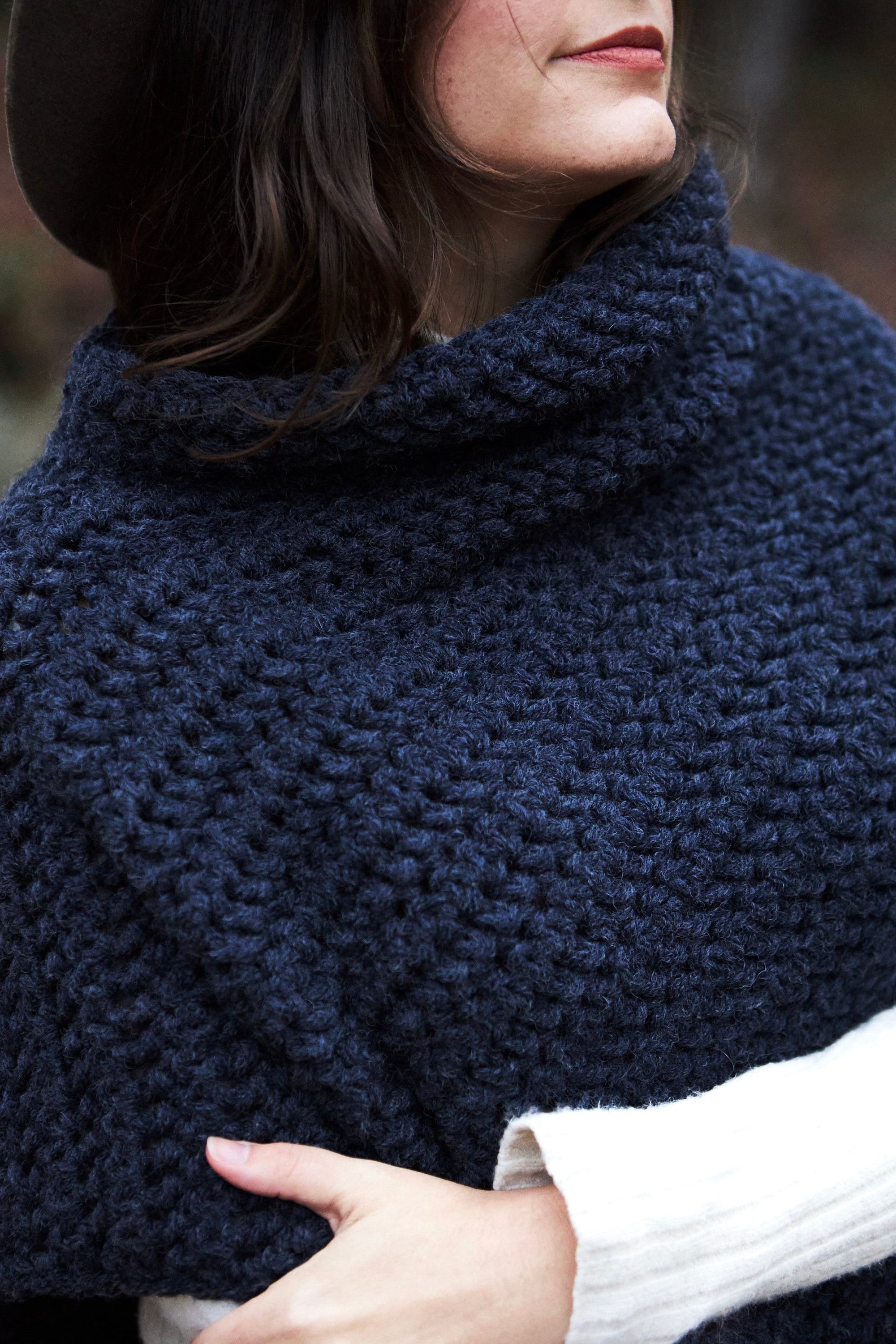 Crochet Pattern // Herringbone Poncho 
