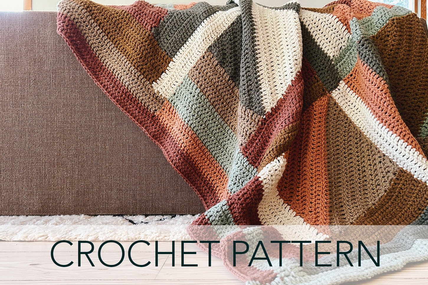 38 Beautiful Crochet Quilt Patterns You Will Want to Make 17 Crochet Pattern // Modular Log Cabin Crocheted Quilt Mid