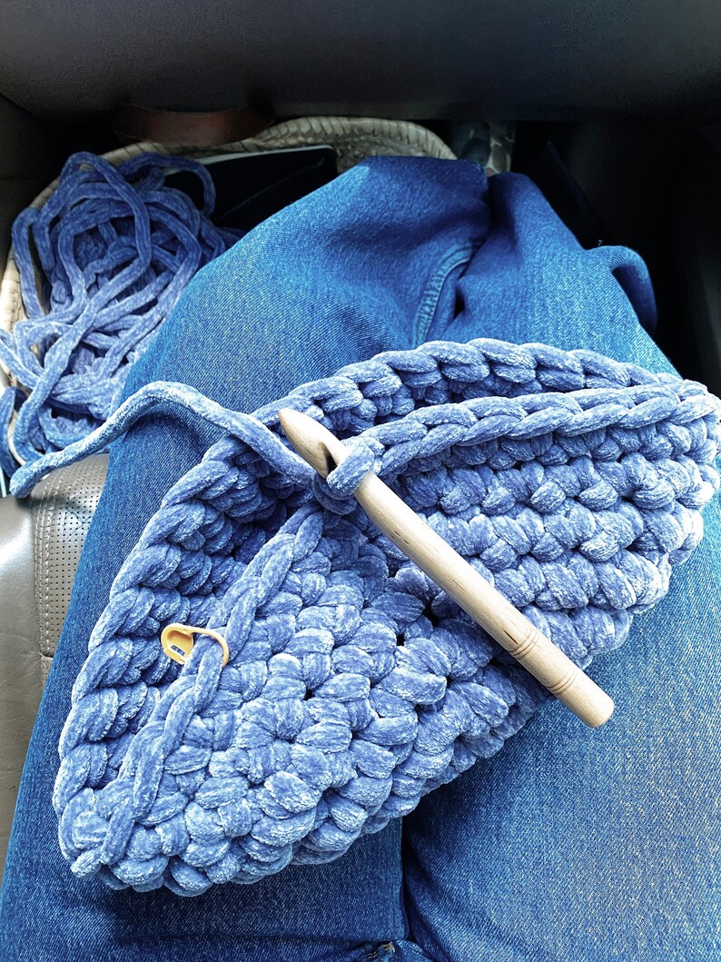 Crochet Pattern // High Fashion Modern Structured Basket Tote Purse Clutch Handbag // Lulu Basket Bag Pattern PDF image 9