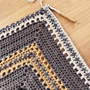 Crochet Pattern // Textured Top Down Triangle Shawl Wrap Scarf Tassels ...