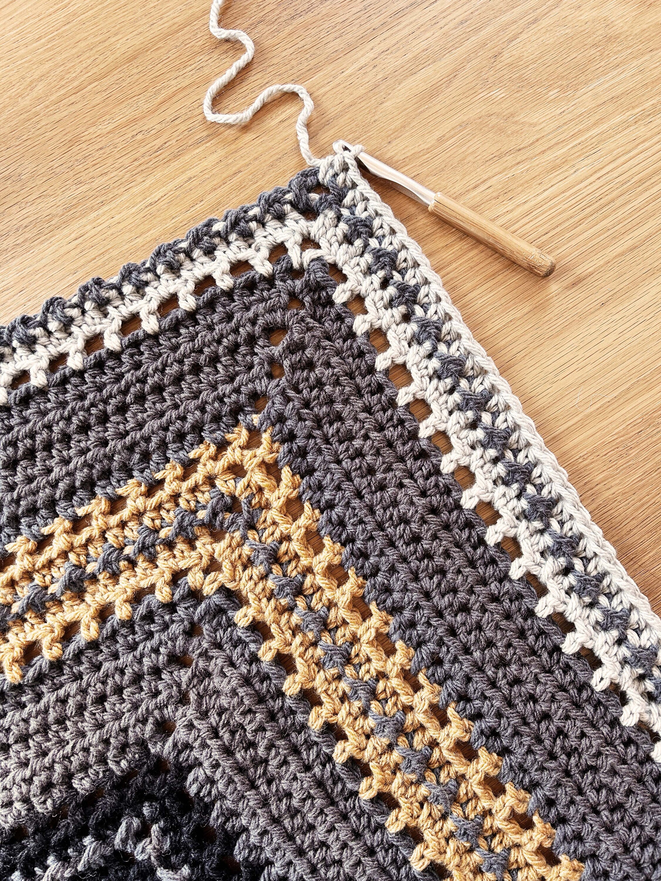 Crochet Pattern // Textured Top Down Triangle Shawl Wrap Scarf Tassels ...