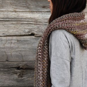 Crochet Pattern // Chunky Scarf Hood Pockets // Kodiak Hooded Pocket ...
