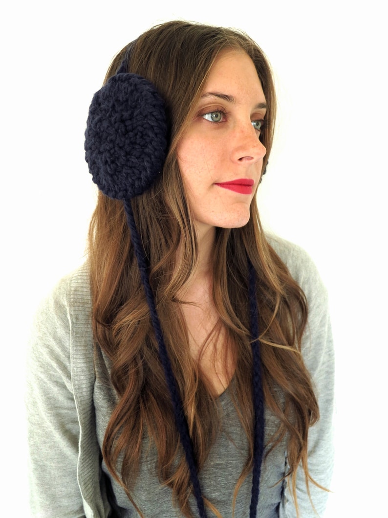 PATTERN for Chunky Soft Knit Ear Muffs Ear Warmers Headband // Etsy