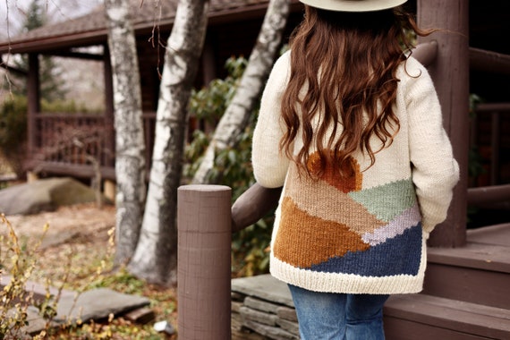 Knitting Pattern // Chunky Classic Raglan Sunset Cardigan Knitting Pattern // Chunky Classic Raglan Sunset Cardigan