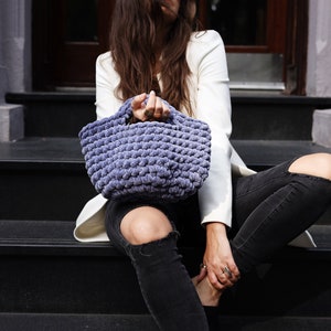 Crochet Pattern // High Fashion Modern Structured Basket Tote Purse Clutch Handbag // Lulu Basket Bag Pattern PDF image 7