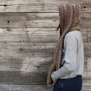 Crochet Pattern // Chunky Scarf Hood Pockets // Kodiak Hooded Pocket ...