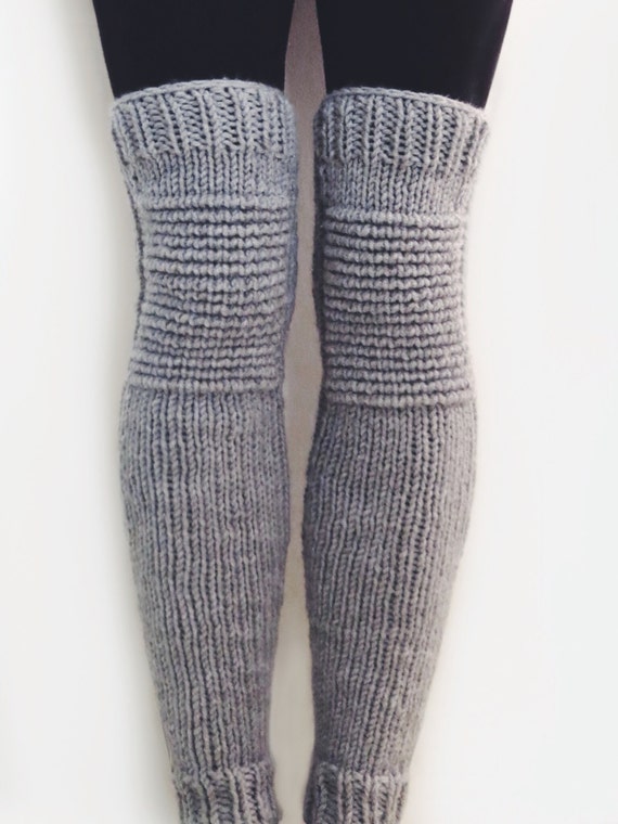 Knitting Pattern // Knit Leg Warmers Motorcycle Padded Quilted