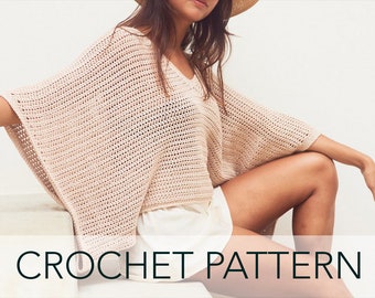 Crochet Pattern // Drapey Oversized 