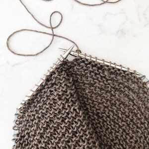 Knitting Pattern // Easy Oversized Slouchy Lightweight Garter Stitch High Low Summer Sweater // Spring Breeze Sweater Pattern PDF image 8