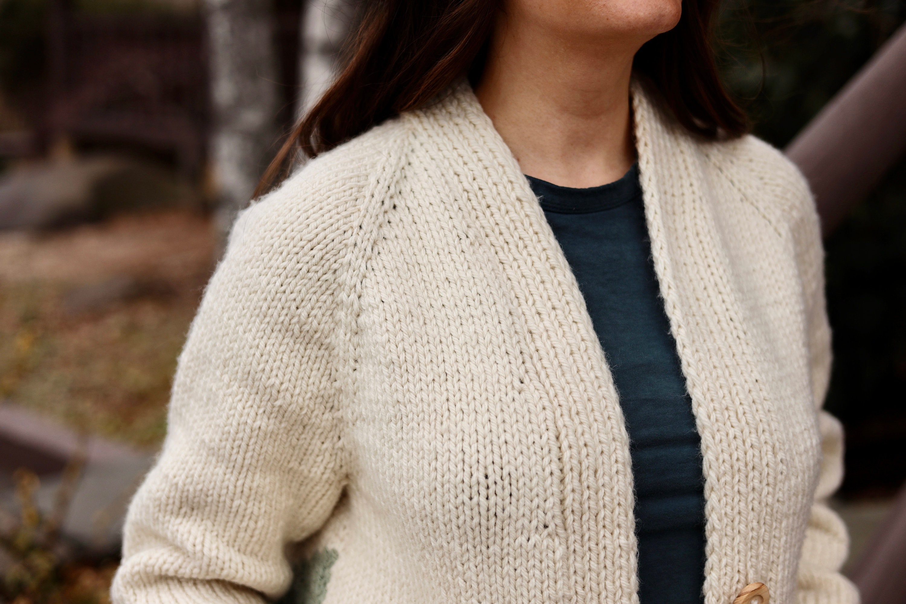 Knitting Pattern // Chunky Classic Raglan Sunset Cardigan Knitting Pattern // Chunky Classic Raglan Sunset Cardigan