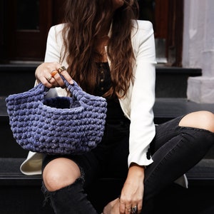 Crochet Pattern // High Fashion Modern Structured Basket Tote Purse Clutch Handbag // Lulu Basket Bag Pattern PDF image 4