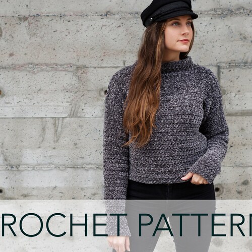 Crochet Pattern // Velvet Cropped 90s 